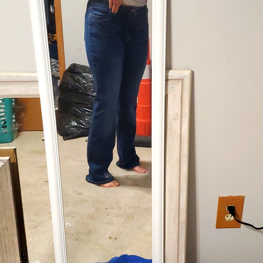 Boot cut jeans  drak blue  size 15 wrangler